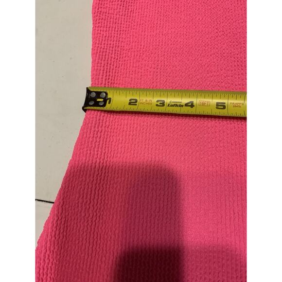 Lilly Pulitzer Stassi Knee Length Textures Scrunch Dress Large NWT Roxie Pink - Picture 10 of 11